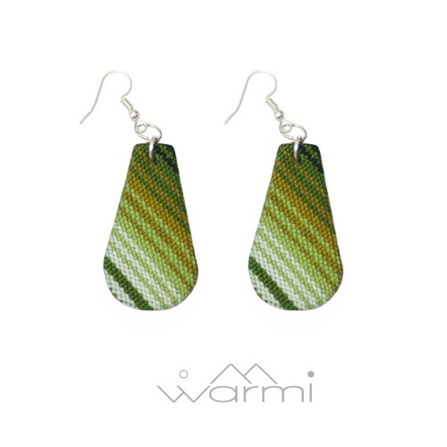 Green geometric drop aguayo - green,