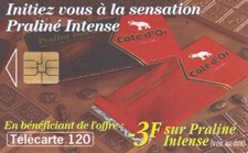 RARE TELECARTE 120. CHOCOLAT