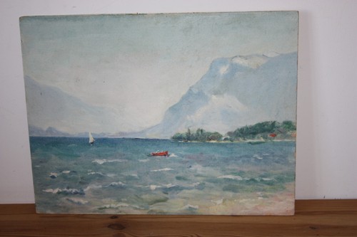 Peinture marine bateau lac - peinture,