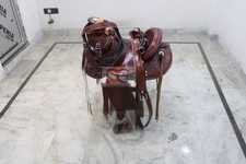 Selle western ouate en cuir