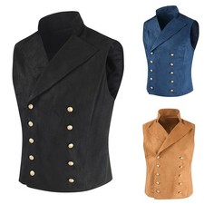 Gilet robe sans manches bleu