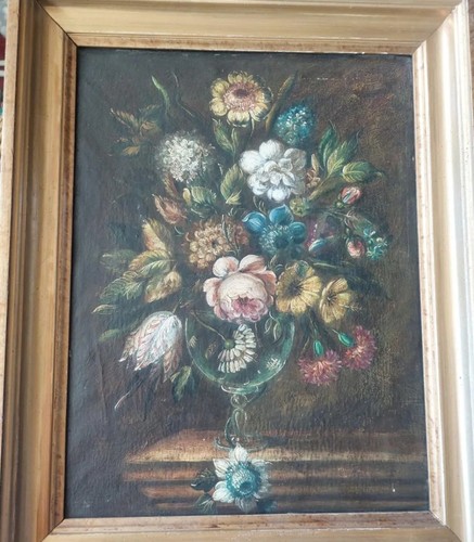 Tableau ancien huile nature - huile,