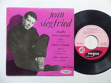 JEAN SIEGFRIED Cindy ... Orchstre JEAN LEMAIRE EPL 7333