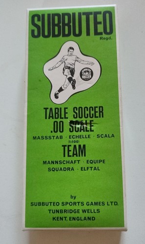 Boîte vide subbuteo équipe - boîte,