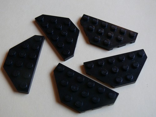 Lego black wedge plate - lego,