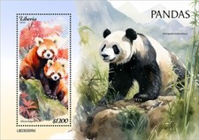 2024 05 - LIBERIA - PANDAS I               1V  complet set    MNH **