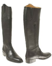 Aigle - Bottes cavalière amazone de charme en cuir noir esprit équitation T38