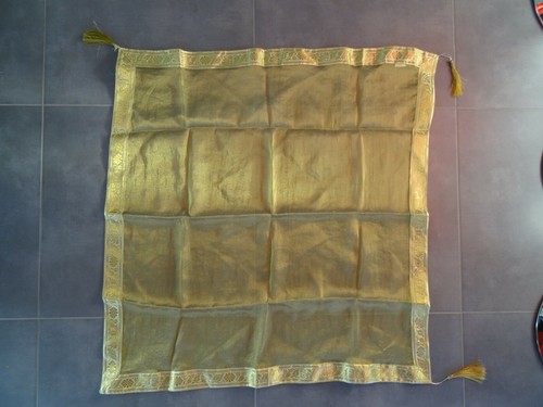 Nappe carrée style organza - carrée, 1m