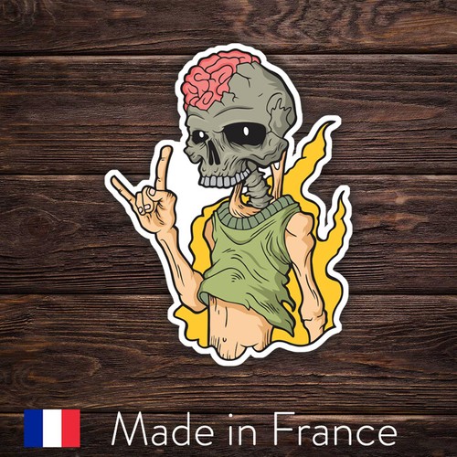 Skull head tete mort rock - mort, n