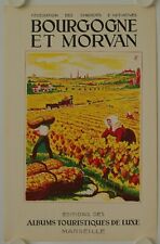 Affiche Tourisme BOURGOGNE ET MORVAN - ROB D'AC Carte au verso
