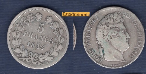 Francs 1833 marseille tb - 1833,