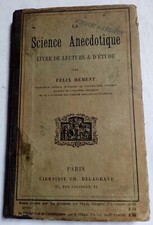 La Science Anecdotique. Livre
