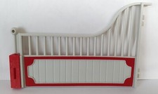 PLAYMOBIL BARRIERE BLANCHE ET ROUGE GAUCHE POUR BOX CENTRE EQUESTRE CHEVAUX