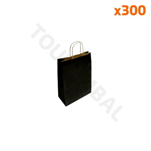 Mini sac papier - noir, à