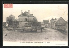 CPA Saint-André-en-Terre-Plaine, La Mairie 1906 