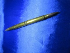 ANCIEN PORTE-PLUME EN CUIVRE "Campagne 1914-1915"-+ initiale gravé