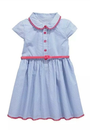 Robe rayée bleu - et, blanc