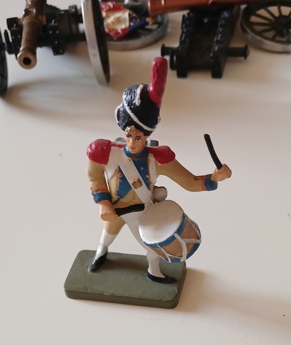 Soldat plomb tambour la - plomb-,