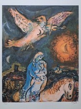 Signé Marc Chagall - Ange -