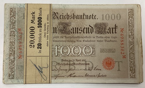 Liasse billets 1000 mark - 20,