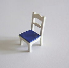 PLAYMOBIL (R289)  MAISON MODERNE - Chaise Blanche Assise Bleue Cuisine 5317