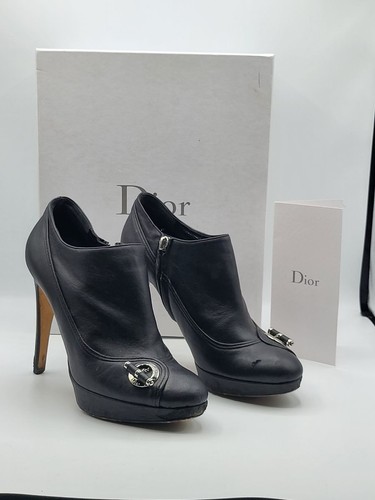 Bottines dior cuir noir - xm,