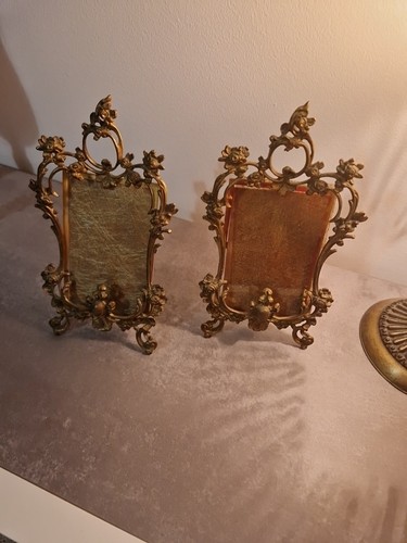 Ancien cadre bronze poser - a,