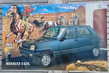 Affiche Originale de CONCESSIONNAIRE RENAULT R5 GTL