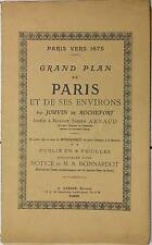 GRAND PLAN DE PARIS ET SES