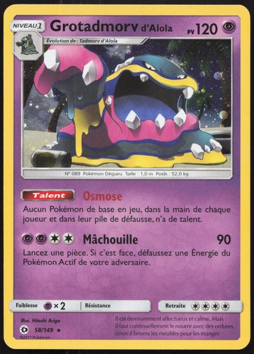 Carte pokémon grotadmorv - pokémon,