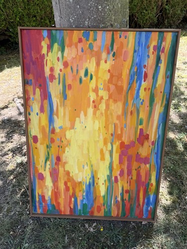 Tableau huile sur toile signé - tableau,