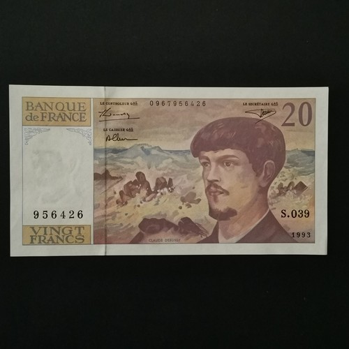 Billet francs debussy 1993 - billet,