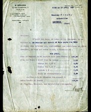 NICE (06) USINES de CARBURE DE CALCIUM "S. MIZGIER" Lettre en 1927