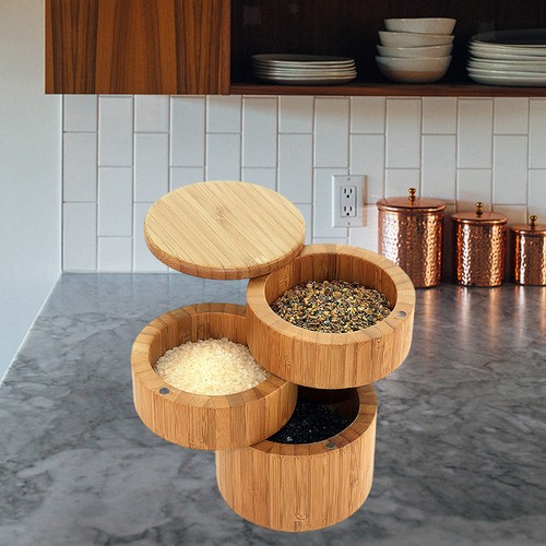 Boîte rangement bambou - de, en