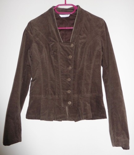 Veste velours marron promod - marron.,