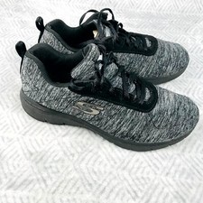 Skechers Flex Appeal 3.0 Baskets Femme 38 Noir Lacets Sport Fitness 13067 BKCC