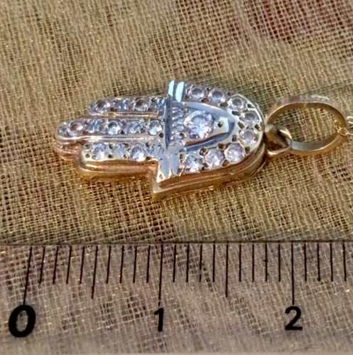 Pendentif jaune massif - jaune,