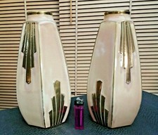 anciens vases art-déco en