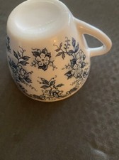 Tasse à Café Rivanel - Vintage décor fleural bleue Made in France