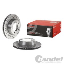 2X BREMBO Disques de Frein 299mm Perforé / Intérieur Arrière Pour Porsche