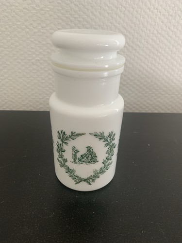 Pot apothicaire verre opaline - verre,