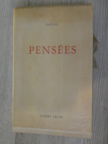 Livre pensees pascal - livre, ed