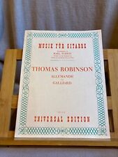Thomas Robinson Allemande et