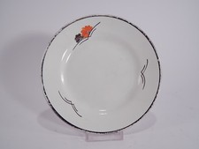 Vintage 6 Plat Dessert Porcelaine Anglais C. W.S.Windsor Décoration Argent