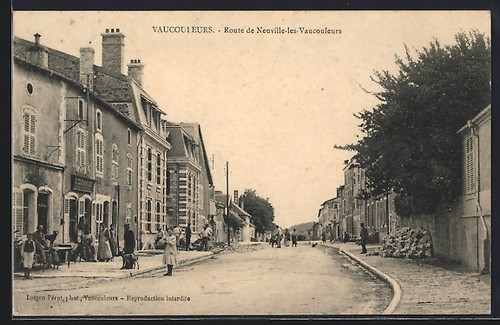 Cpa vaucouleurs route - vaucouleurs,,