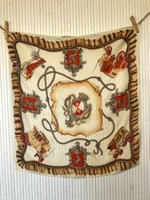 Foulard carré de soie Vintage