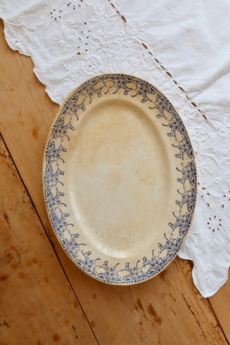 Plat service ovale ancien - de,