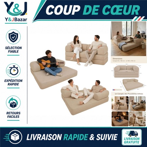 Canapé convertible places - convertible, 2