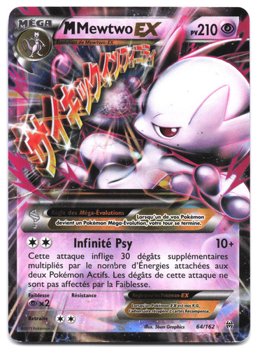 Carte pokémon mewtwo ex - pokémon, m