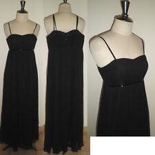 Robe longue de soirée en Soie 1.2.3 123 en 34 de couleur Noir Perlé TBE